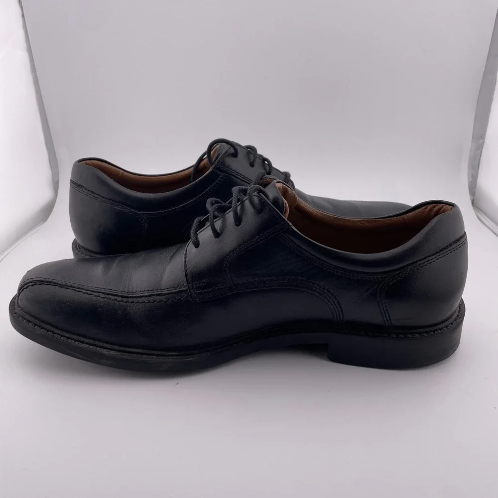 Johnston & Murphy Black Leather Oxford Lace Up Dress Shoes Men's 10M‎